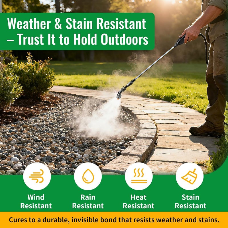 YKF Mulch Glue for Landscaping, 1 Gallon Rock Glue, Fast-Dry Non-Toxic Weather-Resistant Strong Gravel Binder, Pine Straw Outdoor Strong Pebble Gravel Hold for Garden, Mulch Lock and Pea Gravel Stabilizer - Image 4